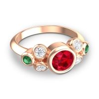 Modern Bezel Bindu Ring