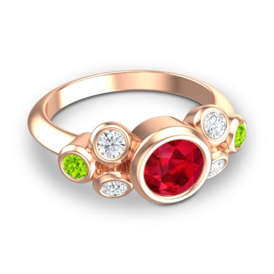 Modern Bezel Bindu Ring