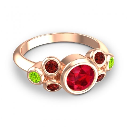 Modern Bezel Bindu Ring