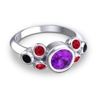Modern Bezel Bindu Ring