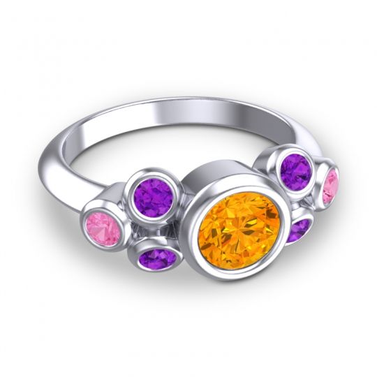 Modern Bezel Bindu Ring