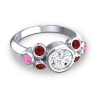 Modern Bezel Bindu Ring