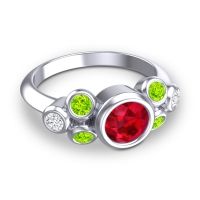 Modern Bezel Bindu Ring