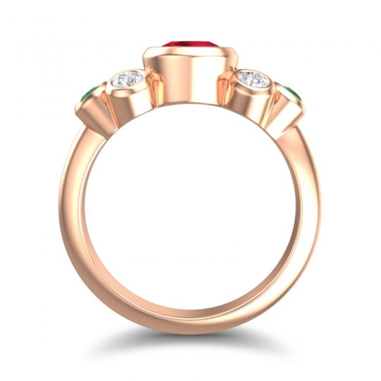 Modern Bezel Bindu Ring