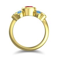 Modern Bezel Bindu Ring