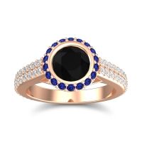 Halo Bezel Pave Kupa Ring