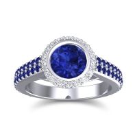 Halo Bezel Pave Kupa Ring