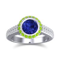 Halo Bezel Pave Kupa Ring