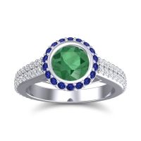 Halo Bezel Pave Kupa Ring