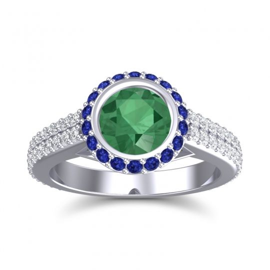 Halo Bezel Pave Kupa Ring