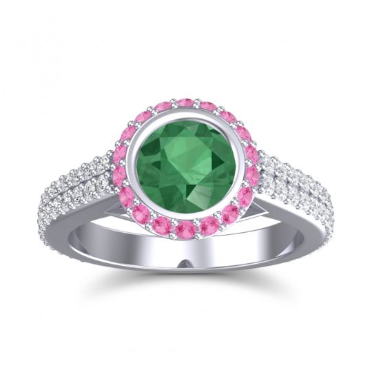 Halo Bezel Pave Kupa Ring