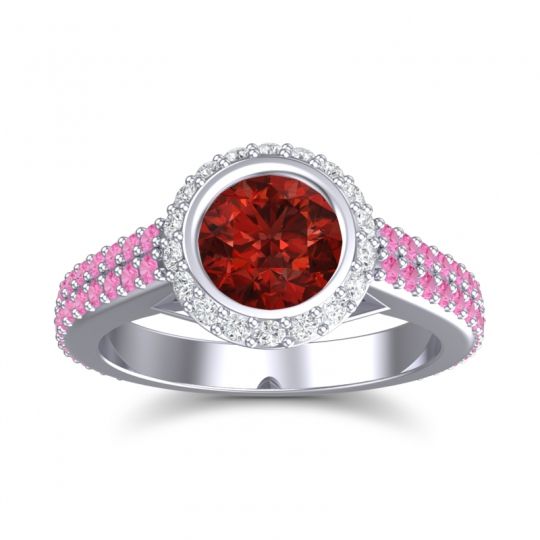 Halo Bezel Pave Kupa Ring
