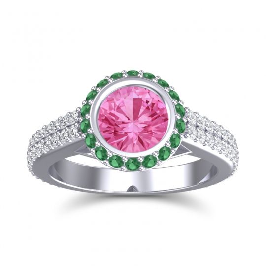 Halo Bezel Pave Kupa Ring