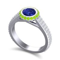 Halo Bezel Pave Kupa Ring