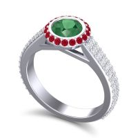 Halo Bezel Pave Kupa Ring