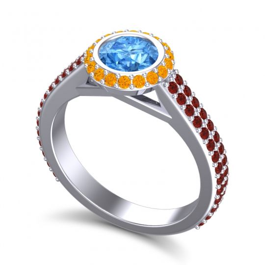 Halo Bezel Pave Kupa Ring