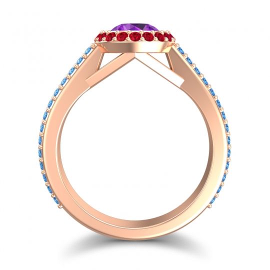 Halo Bezel Pave Kupa Ring