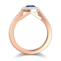 Halo Bezel Pave Kupa Ring