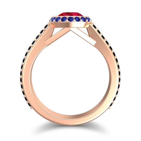 Halo Bezel Pave Kupa Ring