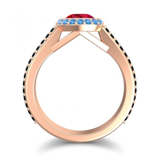 Halo Bezel Pave Kupa Ring