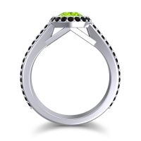 Halo Bezel Pave Kupa Ring