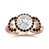 Halo Bezel Pave Dharman Ring