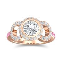 Halo Bezel Pave Dharman Ring