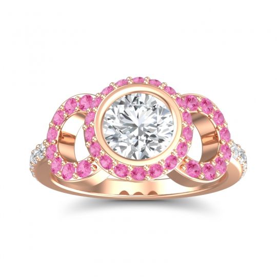 Halo Bezel Pave Dharman Ring