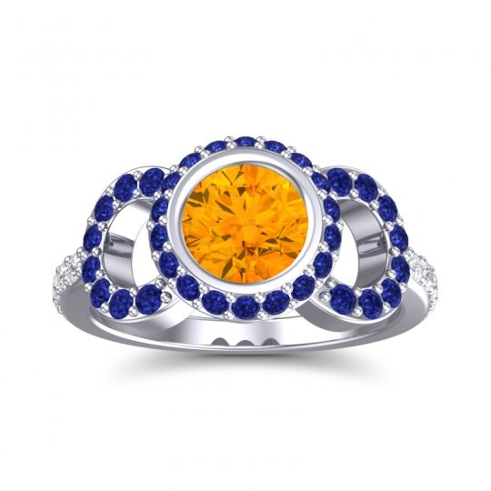 Halo Bezel Pave Dharman Ring