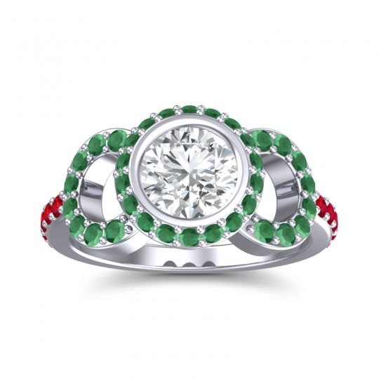 Halo Bezel Pave Dharman Ring