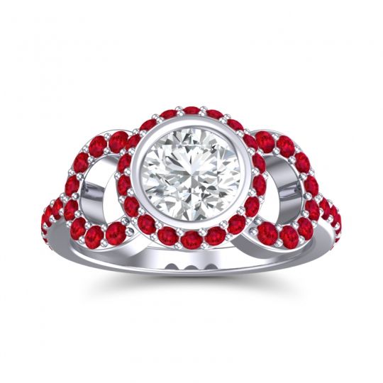 Halo Bezel Pave Dharman Ring