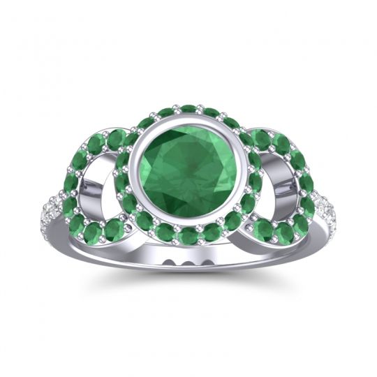 Halo Bezel Pave Dharman Ring