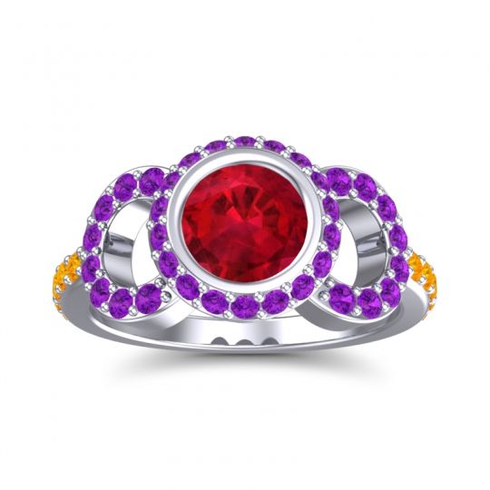 Halo Bezel Pave Dharman Ring