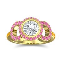 Halo Bezel Pave Dharman Ring