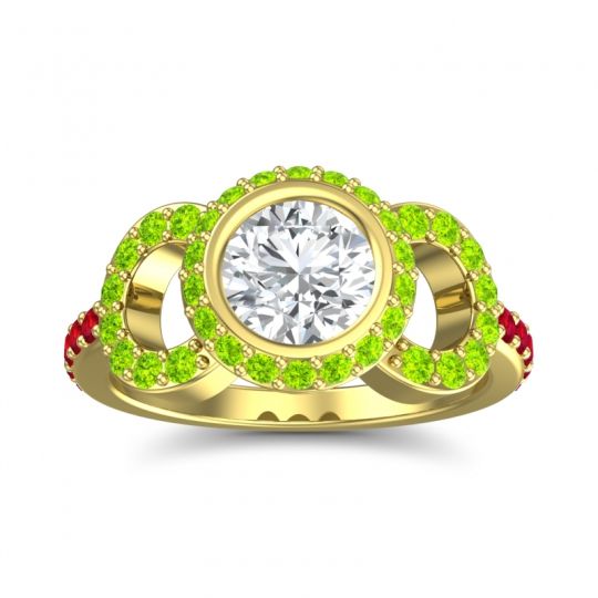 Halo Bezel Pave Dharman Ring