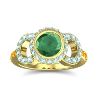 Halo Bezel Pave Dharman Ring