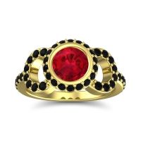 Halo Bezel Pave Dharman Ring
