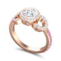 Halo Bezel Pave Dharman Ring