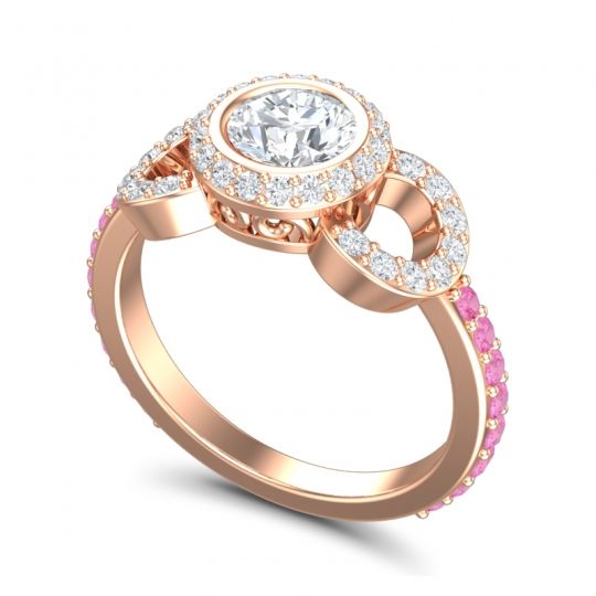 Halo Bezel Pave Dharman Ring