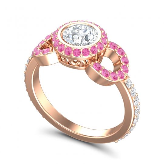 Halo Bezel Pave Dharman Ring