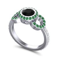 Halo Bezel Pave Dharman Ring