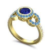 Halo Bezel Pave Dharman Ring