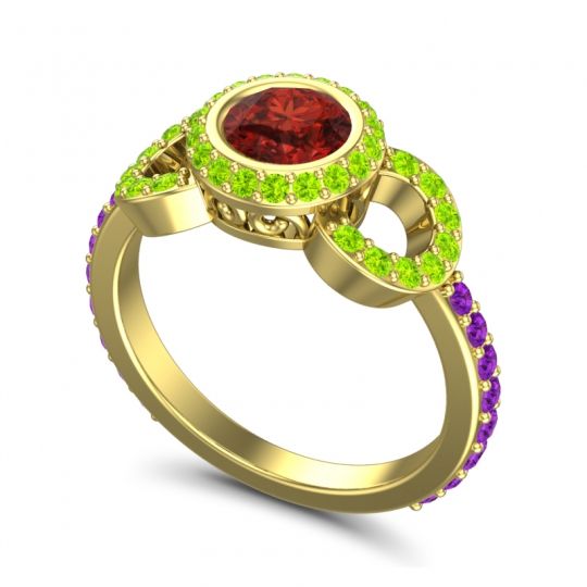 Halo Bezel Pave Dharman Ring