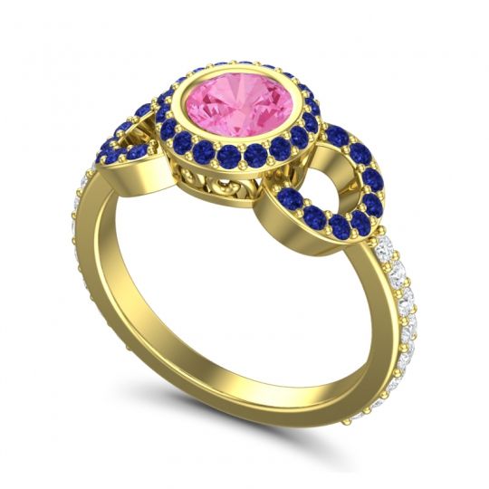 Halo Bezel Pave Dharman Ring