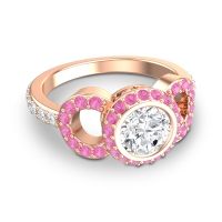 Halo Bezel Pave Dharman Ring