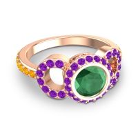 Halo Bezel Pave Dharman Ring