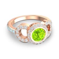 Halo Bezel Pave Dharman Ring