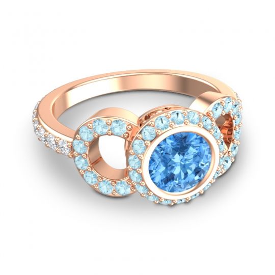 Halo Bezel Pave Dharman Ring