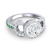 Halo Bezel Pave Dharman Ring