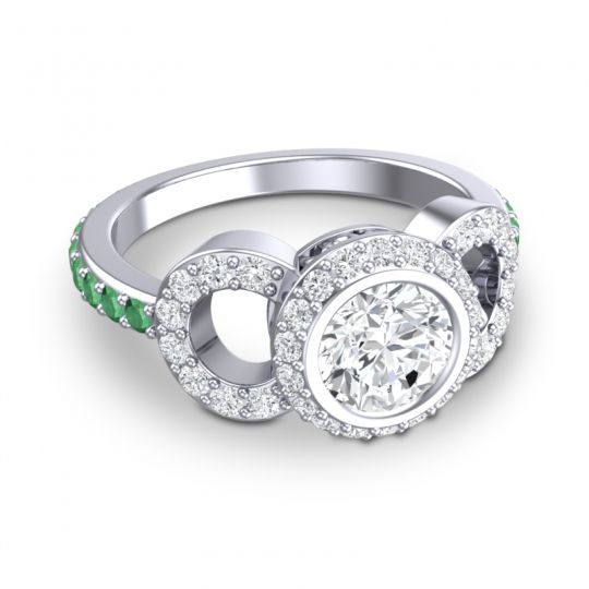 Halo Bezel Pave Dharman Ring